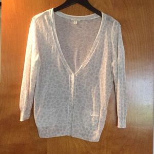 🌸🎉HP🎉🌸 Caslon Linen Blend Polka Dot Cardigan